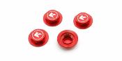 UK-1:8 Inferno Serrated Closed Wheel Nuts (4) Red KYOSHO