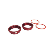 UK-BBS System Shock Spring Adjust Nut (RED)(2PC) SWORKZ