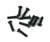 UK-M3x12mm Button Head Screws (black, 10pcs) TEKNO-RC