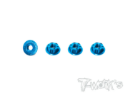 UK-Light Weight Low Profile Serrated M4 Wheel Nuts (4pcs) T-WORK'S