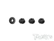 UK-Light Weight Low Profile Serrated M4 Wheel Nuts (4pcs) T-WORK'S