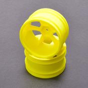UK-JC 6 Spoke 2.2 Rear Yellow Wheel CAT/Coug 2K pr CORE RC