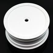 UK-Borrego Wheel (TLR 22) - (front) - White (1pr) - D.E RACING 