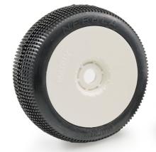 UK-"NEBULA" tyres mounted on white wheels (2) (choice of shore) MATRIX TYRES