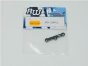 UK-Steering brace plate aluminium REDWORKS