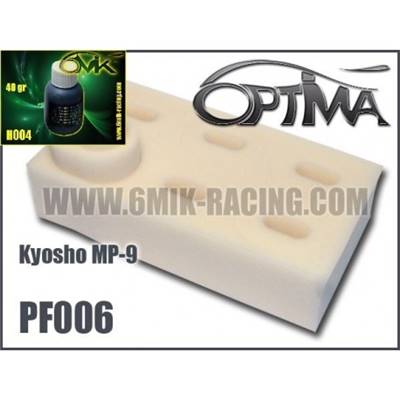UK-White air filter foam (6) for KYOSHO + oil 6-MIK
