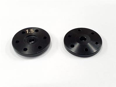 UK-S350/S350T New BBS System Shock Piston 1.5mmX6 Holes (BK) (2) SWORKZ