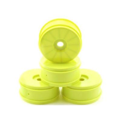 UK-Velocity V2 1/8 Buggy Wheels, Front/Rear, Yellow (4) PROLINE