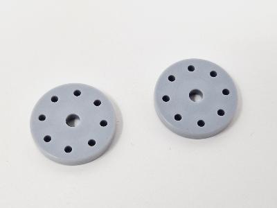 UK-1/8 BBS Precision Plastic Shock Piston (1.3 X 8Holes) (2) SWORKZ