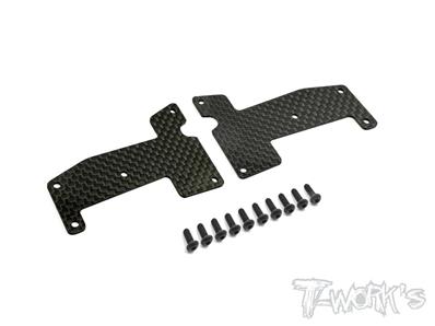 UK-Graphite A-arm Stiffeners front 1.5mm ( For HB Racing D815/RGT8/D817/D817 V2/D819) T-WORK'S