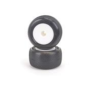 UK-Mini Pin - Yell-Truck Tyre - Pre-Glued pr SCHUMACHER RACING