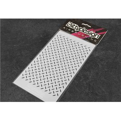 UK-Vinyl stencil 'Diamond Plate' BITTYDESIGN