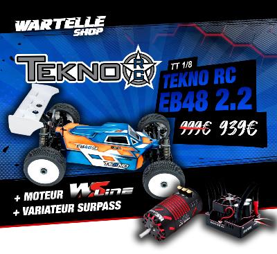 UK-Combo Buggy EB48 2.2 + ESC Surpass 220A + Moteur WS Line 4274