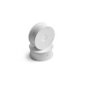 UK-2WD Front Wheel Aerodisk larg:25mm Hex:12mm blanches (2) - XRAY