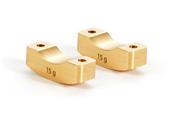 UK-Brass Steering Block Weight 15g (2) X-RAY