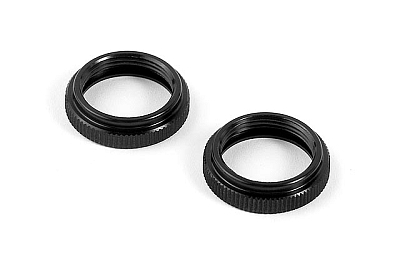 UK-Alu shock body adj. nut (2) X-RAY