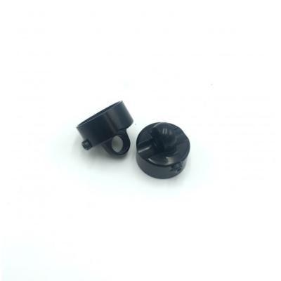 UK-XB8/GT Alu Shock Cap Nut with Vent Hole - Black (2) - V2X-RAY