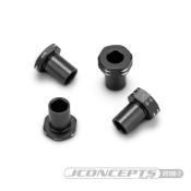 UK-RC10B7 Aluminum Caster Hat Bushings, 4pc Black JCONCEPTS