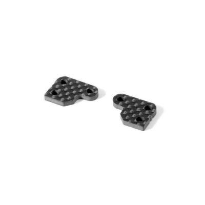 UK-Graphite Extension for Steering Block 2.5mm - 2 Slots (2) X-RAY