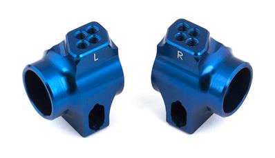 UK-RC10B6 FT Blue Aluminum Rear Hubs TEAM-ASSOCIATED