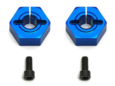 UK-FT 12 mm Alum. Clamping Wheel Hexes, SC10 Front TEAM-ASSOCIATED