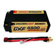 UK-Lipo Batterie 2S 7.6V 4800mAh 140C Gold-NGP 5mm with DEAN cable DXF