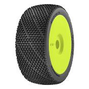 UK-Tyres "TRIKY" glued on yellow rims (2) (choice of compound) GRP