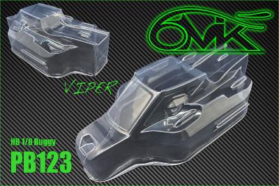 UK-Lexan bodies "VIPER" for HB 819/D8 (Clear) 6-MIK