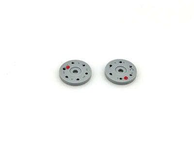 UK-BBS Precision Plastic Shock Piston (1.4X6Holes) (RD) (2PC) SWORKZ