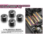 UK-Precision Balancing Chassis Weight 10g (4) HUDY