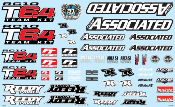 UK-RC10T6.4 Decal Sheet TEAM-ASSOCIATED