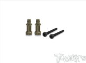 UK-Hard Coated 7075-T6 Alum. Front / Rear Shock Standoffs ( Team Associated RC8 B4 ) 2pcs. T-WORK'S