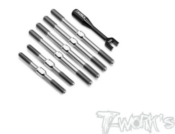 UK-64 Titanium Turnbuckle Set ( For TEKNO EB48 2.1 ) T-WORK'S