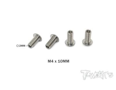 UK-64 Titanium Down Stop Screws 4pcs 4x10mm T-WORK'S