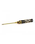 UK-FLAT HEAD SCREWDRIVER 3.0 X 100MM BLACK GOLDEN ARROWMAX