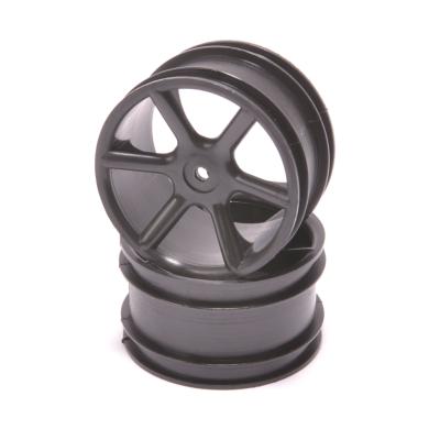 UK-JC 6 Spoke 2.2 Rear Black Wheel CAT/Coug 2K pr CORE RC