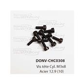 UK-M3x8 Cap Screw Steel 12.9 (10) DONUTS RACING