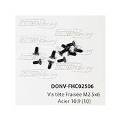 UK-M2,5x6 Countersunk Screw Steel 10.9 (10) DONUTS RACING