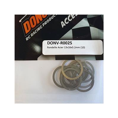 UK-Steel Washer 13x16x0.2mm (10) DONUTS RACING