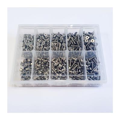 UK-470pcs M3 Nikel plated Screw Set DONUTS RACING