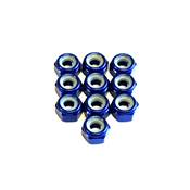 UK-M4 Alum. Locknut Black (10) DONUTS RACING