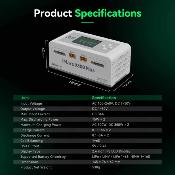 UK-Charger iMars D300 PLUS Dual Channel Black GENS ACE