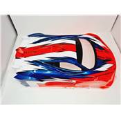 UK-Seven65 GT8 with wing paint (Blue/Fluorescent Red/White) 1/8 buggy BITTYDESIGN