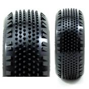 UK-Tyre "STINGER" A2 V4 Soft glued on white rims (la paire) PROCIRCUIT