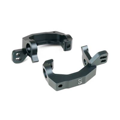 UK-Spindle Carriers (revised, L/R, aluminum, 15 degree, 2.0) TEKNO-RC