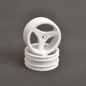 UK-Front Wheels; White 3 Spoke CAT SCHUMACHER