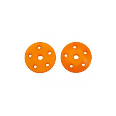 UK-16mm CONICAL SHOCK PISTONS ORANGE (5x1.6mm) (2pcs) ULTIMATE RACING