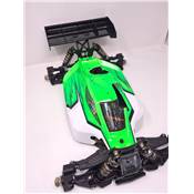 UK-Vision body paint (Green/White) 1/8 buggy for S35-3/-4 Sworkz and MBX8 Nitro BITTYDESIGN
