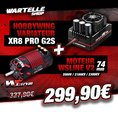 UK-Combo XR8 PLUS G2S 200Amp drive + 4274 V2 motor (KV of your choice) WS-LINE