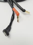 UK-4S PK 4/5mm charging cable Black + Balancing plug for XT90 Charger output (60cm) WS-LINE